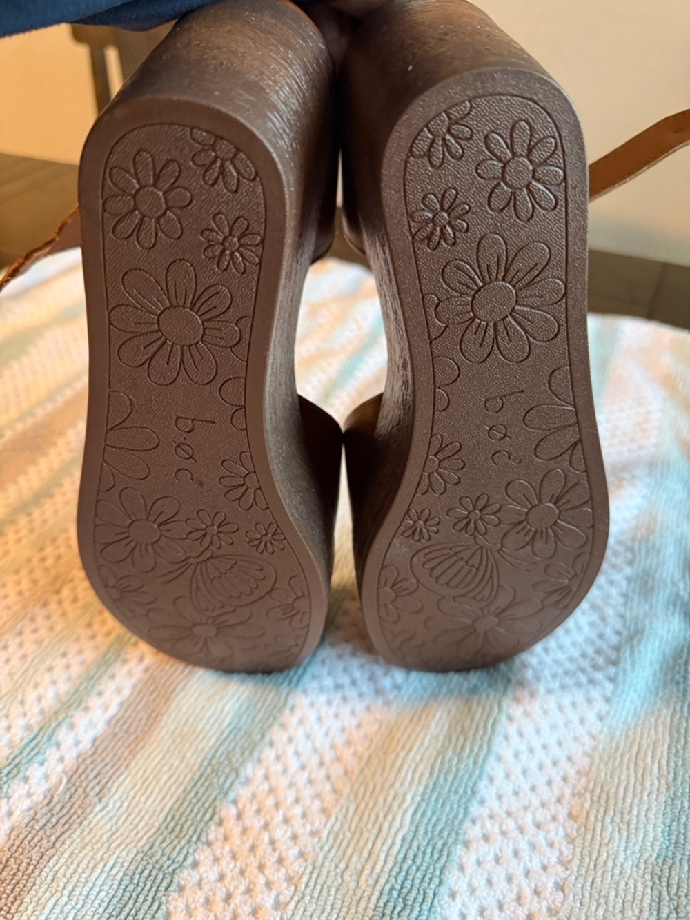Women’s B.O.C BOC Brown 4” Wedge Shoes size 11 SNOKE FREE HOME - Picture 5 of 5